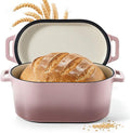 Dutch Oven for Bread Baking, 3.4 QT Bread Dutch Oven for Sourdough, Enamelled by Unknown