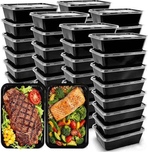 50-Pack Meal Prep Containers, 26 OZ Microwavable Reusable Food Containers by IUM%C3%89