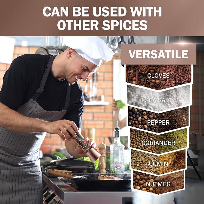 HOME EC Original Stainless Steel Salt or Pepper Grinder 1pk - Image 4