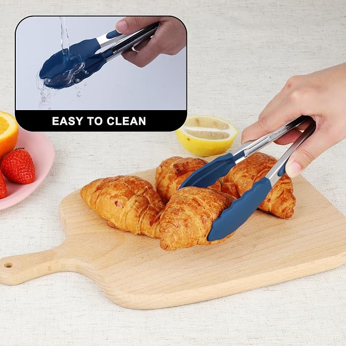 Hotec Mini Silicone Kitchen Tongs - Image 9