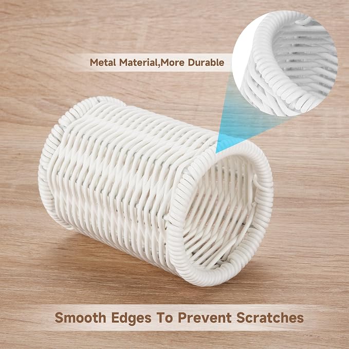 Rattan Jars, Car Storage Box, 4.13" x 4.92" Bathroom Essentials Accessories - Image 4