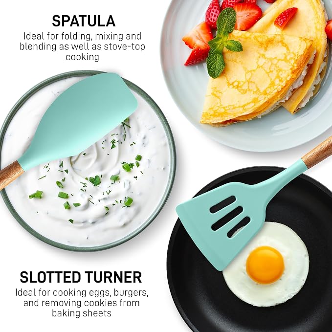 Zulay Kitchen Non-Stick Cooking Utensils Set - Image 5