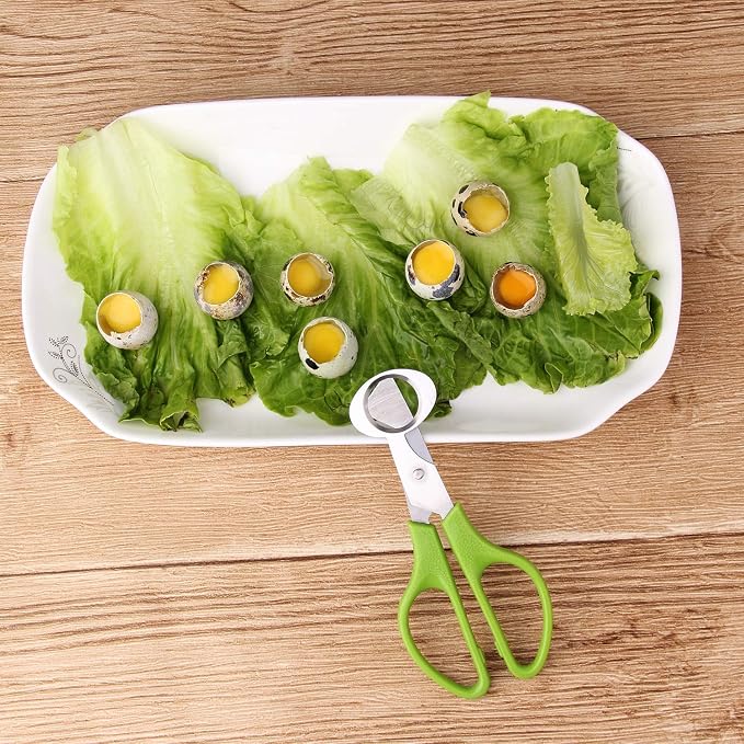 Calary 3Pcs Quail Egg Cutter Scissors Kitchen Egg Shears Tool - Image 7