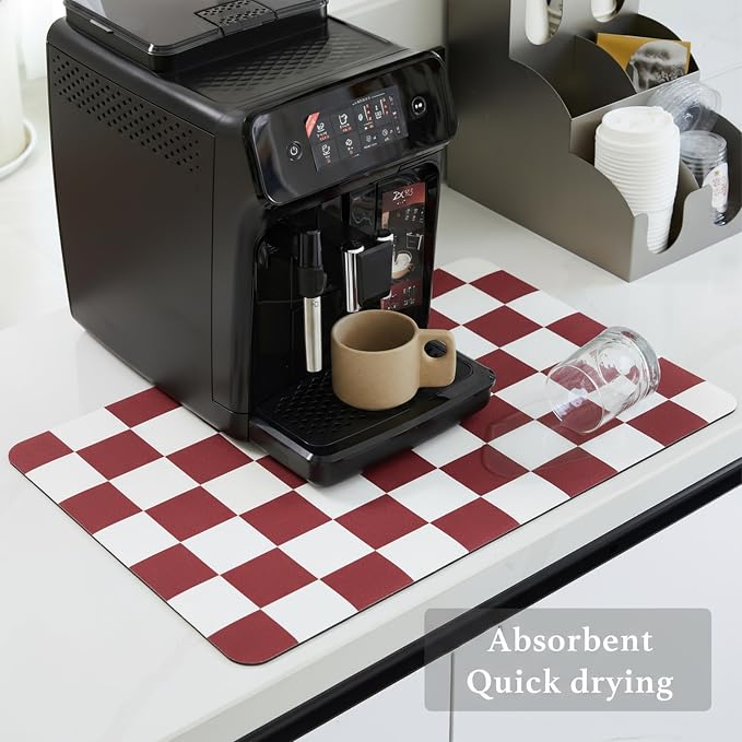 Ohocut Checkered Dish Drying Mat - Image 4