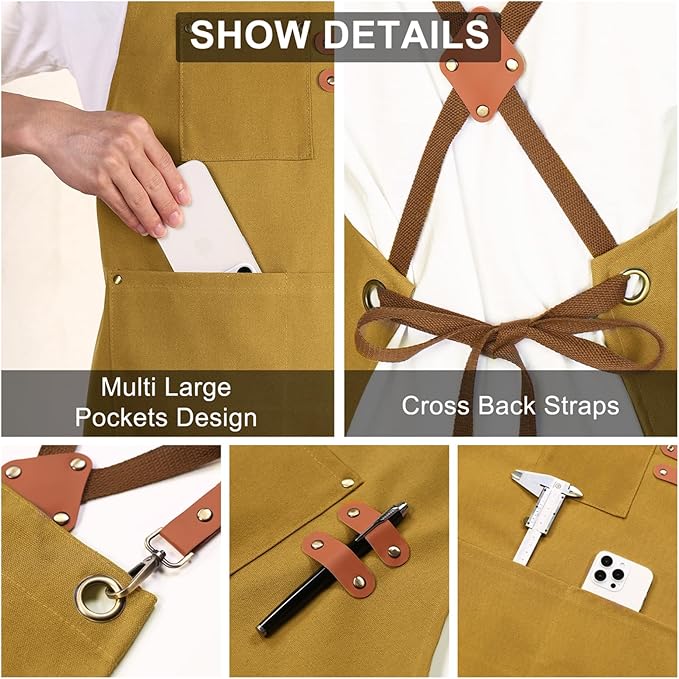 ZOMAO Chef Apron for Women Men - Image 6