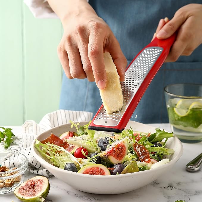 Spring Chef Premium Red Lemon Zester Grater - Image 8