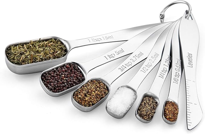 Spring Chef Stainless Steel Measuring Spoons Set of 7 - Image 9