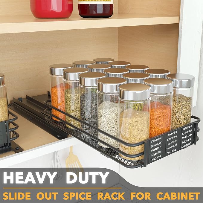 SpaceAid Pull Out Spice Rack Organizer - Image 2