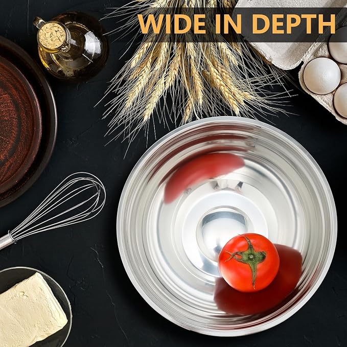 hunnycook 5 Piece Mixing Bowl Set - Image 7