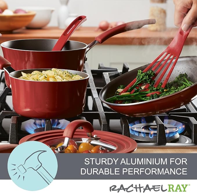 Rachael Ray 14753 11-Piece Nonstick Cookware Set - Image 3