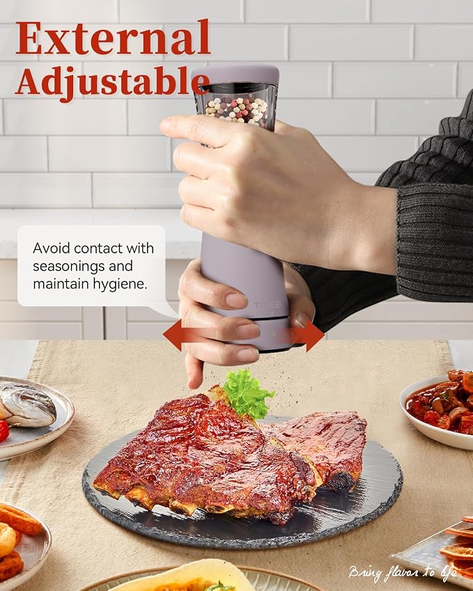Electric Salt and Pepper Grinder Set - Image 6