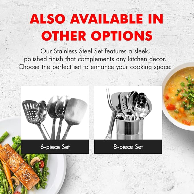 Chef Craft 10230 1-Piece Stainless Steel Solid Spoon - Image 7