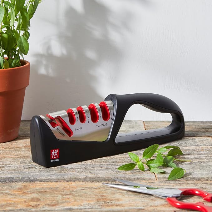 ZWILLING Razor-Sharp 4-Stage Pull Through Knife Sharpener - Image 2