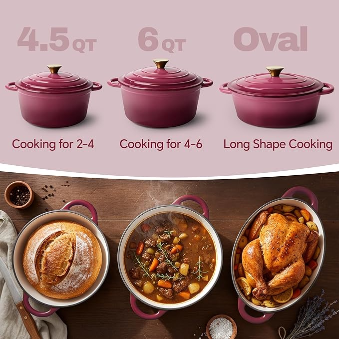 Vintage Style 6 Quart Dutch Oven Pot - Image 3