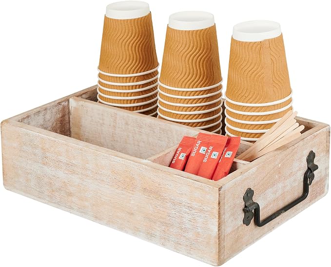 Coffee Station Organizer, Bar Farmhouse Cup Coffee Pod Holder - Image 3