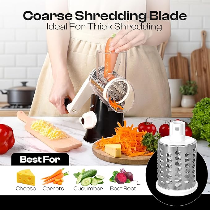 Rotary Cheese Grater Hand Crank - Image 2