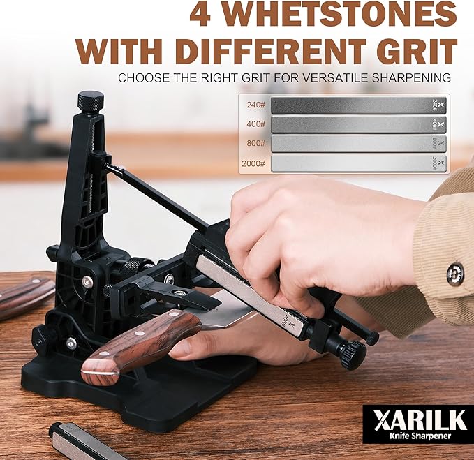 Portable Folding Knife Sharpener XAR-FS1, Adjustable Angle Sharpening System - Image 6