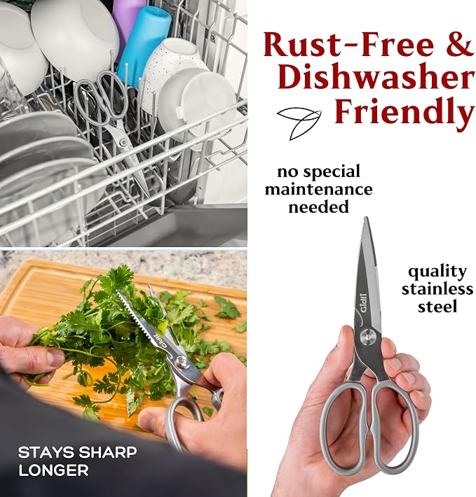 Premium Kitchen Scissors by Gidli – Lifetime Replacement Warranty* - Image 4