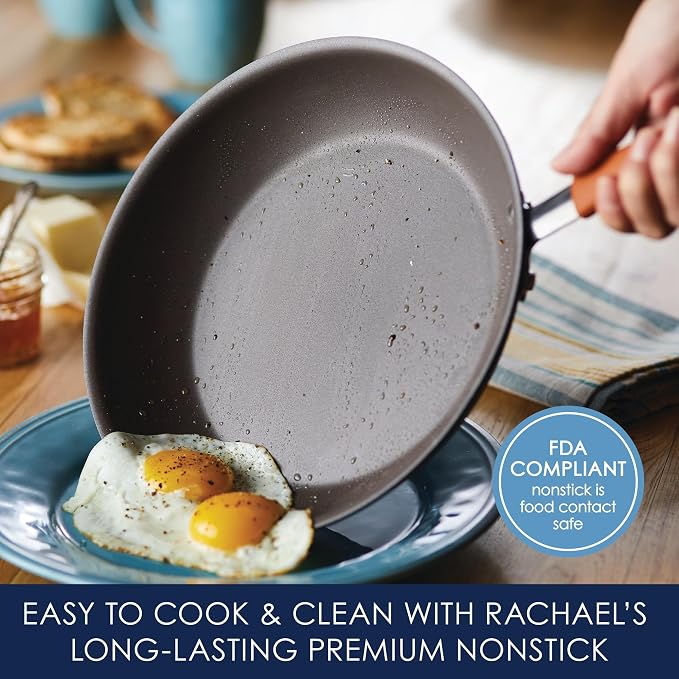 Rachael Ray Cucina Dishwasher Safe Hard Anodized Nonstick Cookware Pots and - Image 3
