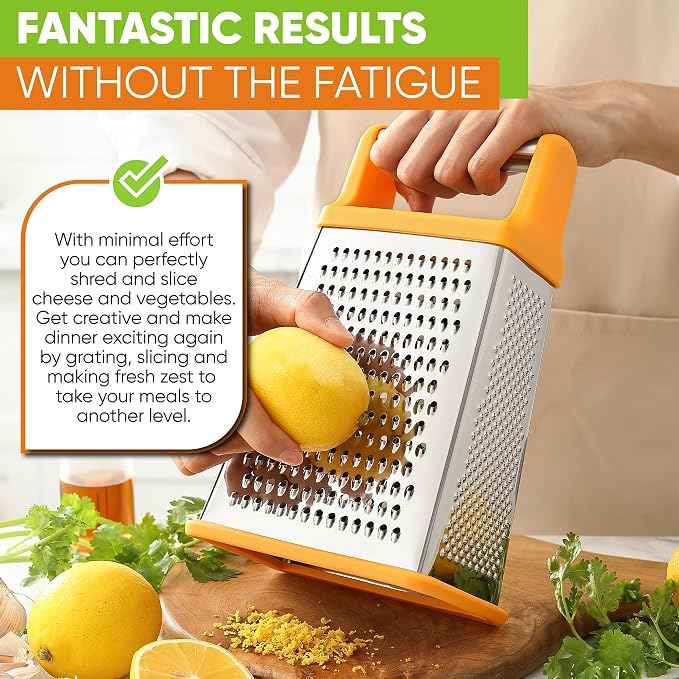 Spring Chef Handheld Stainless Steel XL Parmesan Cheese Grater - Image 7