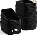 8 Pack Small Storage Baskets for Organizing, Woven Rope Bins for Bathroom by Unknown