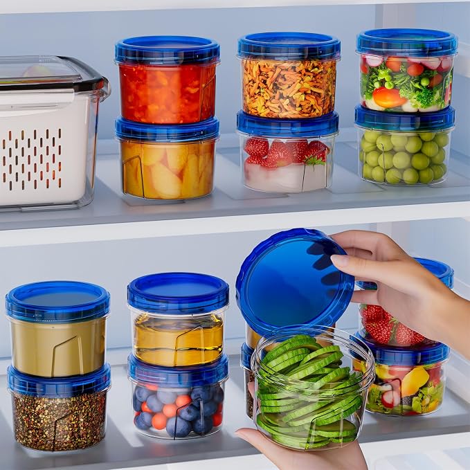 6 Pack-16 OZ Freezer Storage Containers, Small Plastic Containers - Image 4