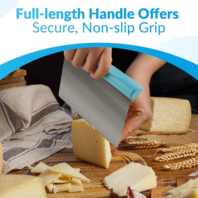 Upgraded 304 Stainless Steel Multi-Purpose Bench Scraper - Image 4