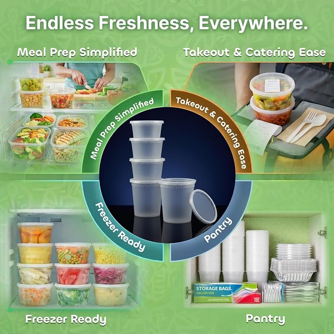 JoyServe 144 Sets Deli Containers - Image 6