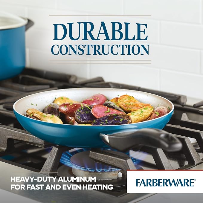 Farberware 20361 Dishwasher Safe Nonstick Cookware Set / Pots and Pans Set - Image 5