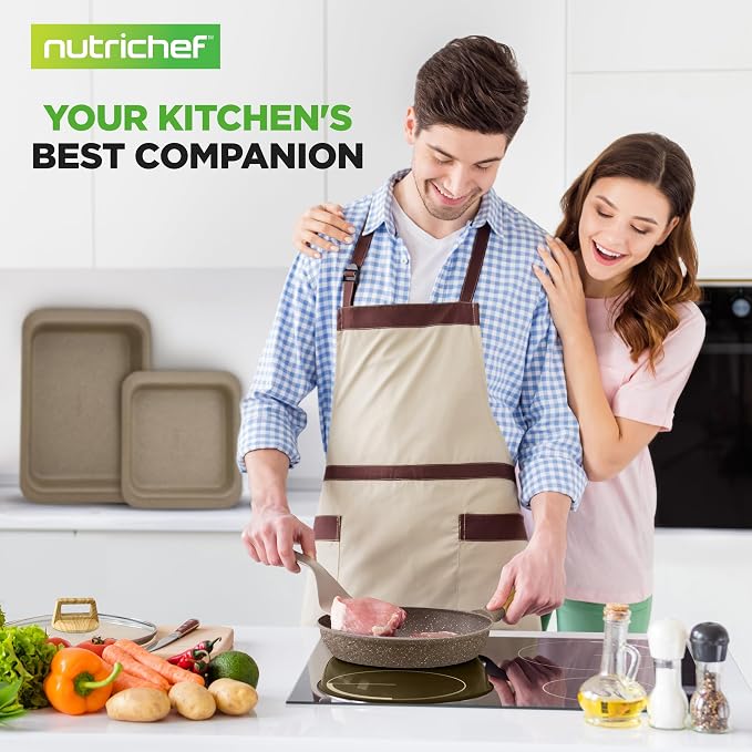 Nutrichef 22-Piece Marble Non-Stick Cookware and Bakeware Set - Image 7