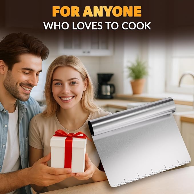 Bench Scraper Kitchen – Multipurpose Pastry Scraper Tool - Image 9