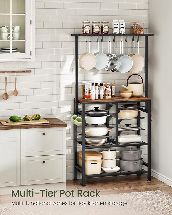 CHOEZON Pots and Pans Organizer Rack, Kitchen Bakers Rack, Kitchen Island Table - Image 4