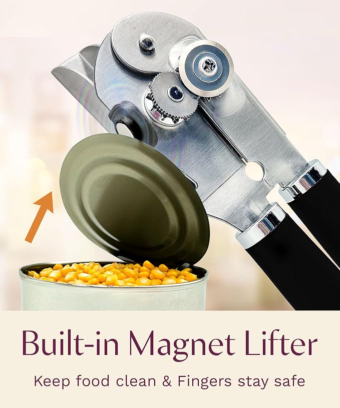 Premium Multifunction Magnetic Manual Can Opener and Bottle Opener, Heavy Duty - Image 7