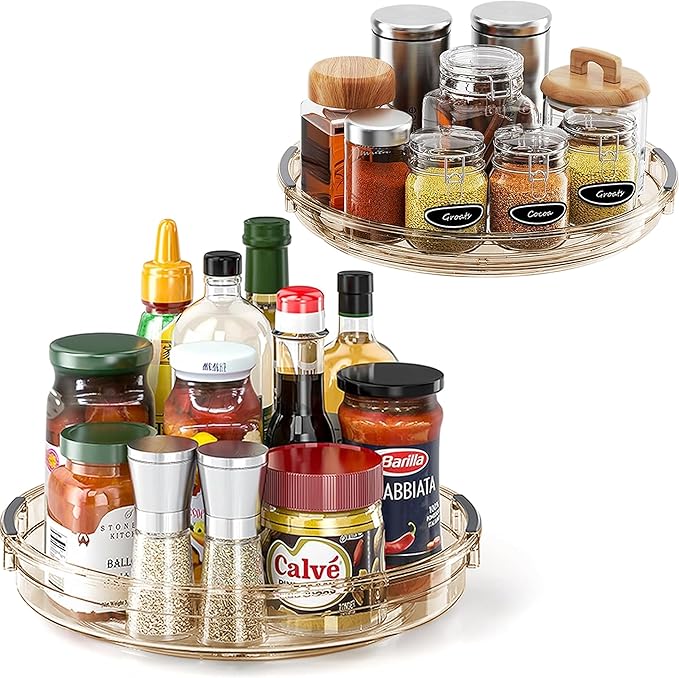 LAMU 2 Pack Lazy Susan Turntable Organizer by YourHome-OrganizationHelper