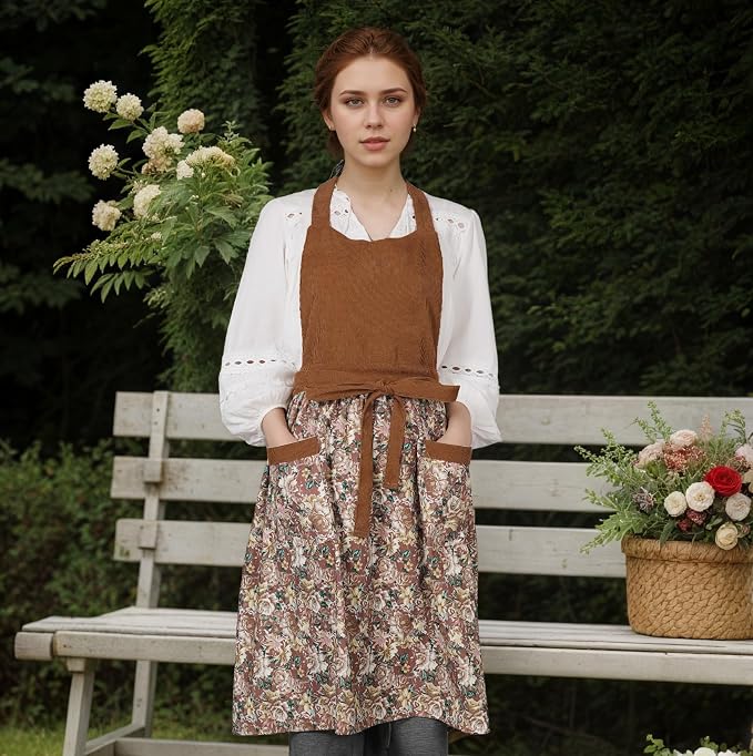 Cute Floral Aprons for Women - Image 3