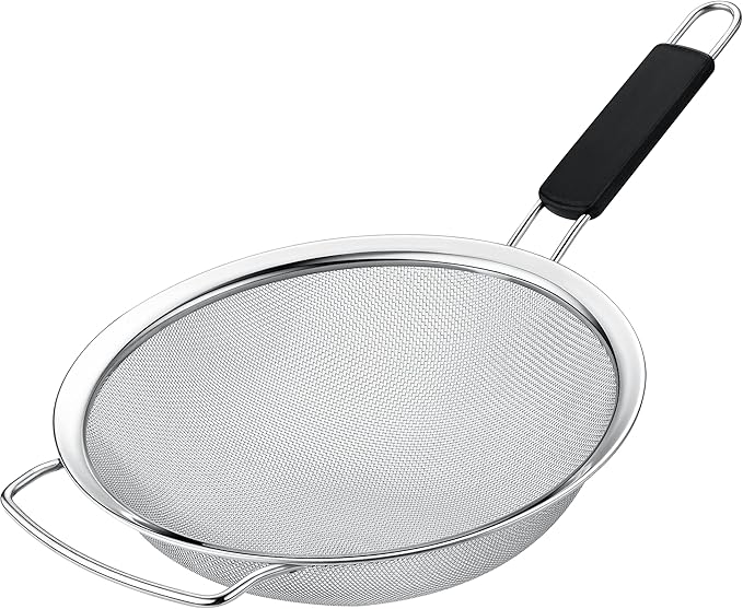 9" Large Fine Mesh Strainer by KAFOOR