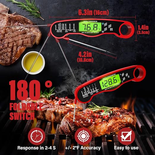 AWLKIM® 3 Pack Meat Thermometer - Image 3