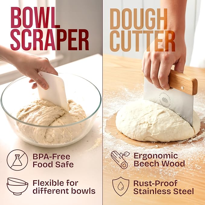 Superbaking Banneton Bread Proofing Basket, Sourdough Bread Baking Supplies - Image 8