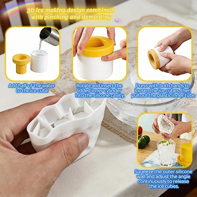3D Upgraded Silicone Ice Cube Tray - Image 3