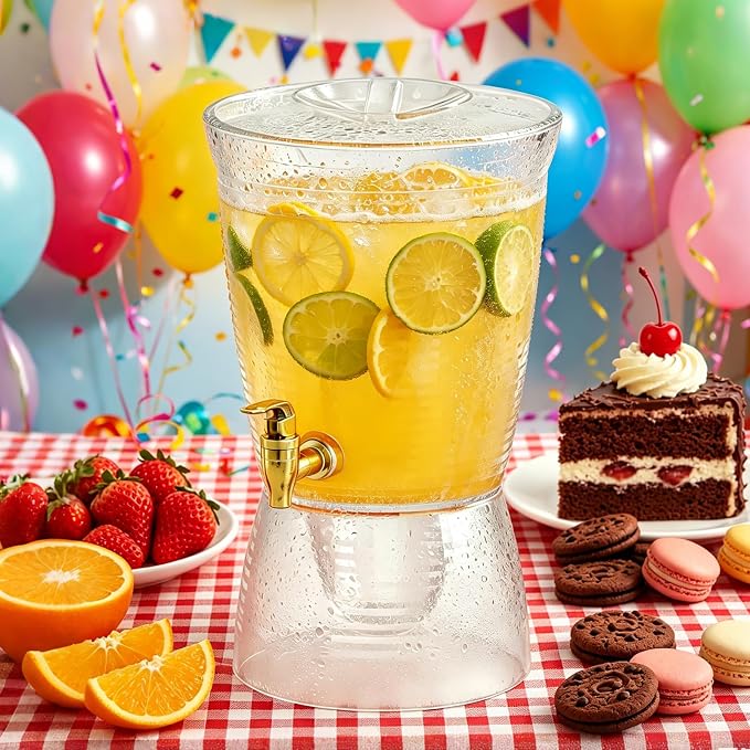 2 Pack Drink Dispenser for Parties 1.6 Gallon, Large 6L Plastic Water Dispenser - Image 6