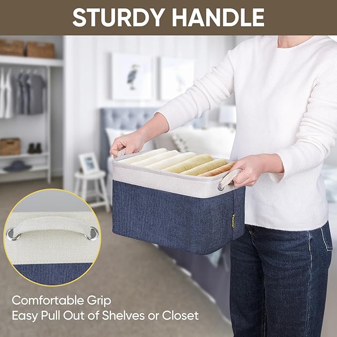 BALEINE 2 Pack Fabric Closet Storage Bins - Image 8