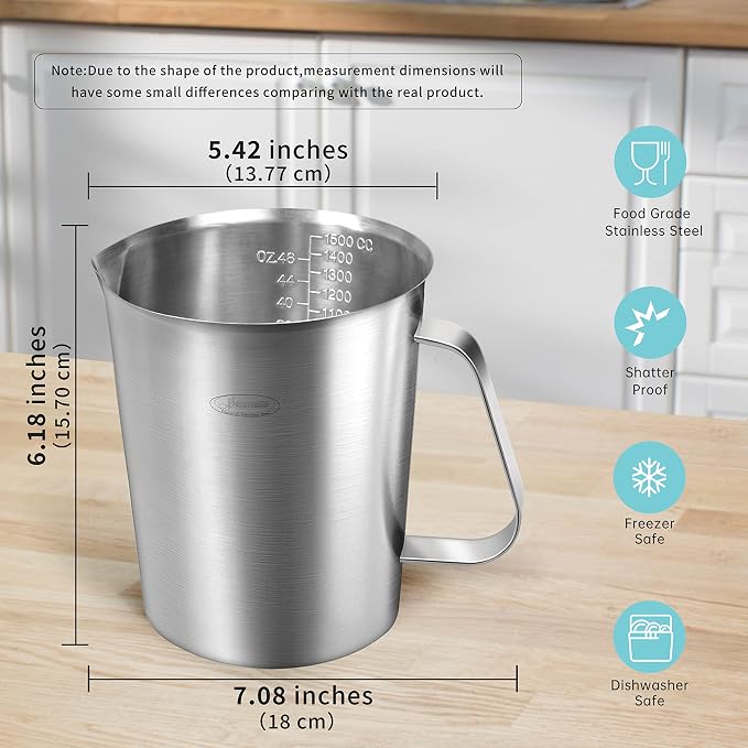 Measuring Cup, Newness Stainless Steel Measuring Cup - Image 4