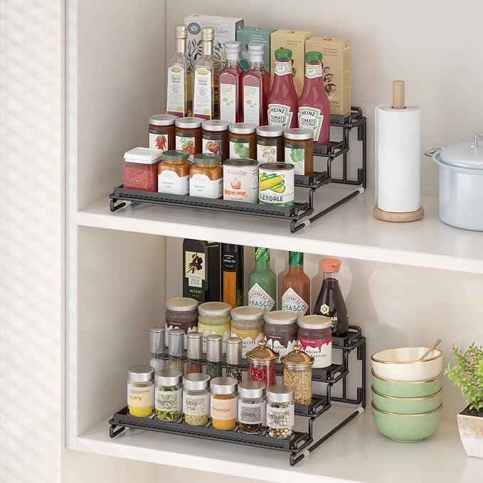 4 Tier Spice Rack Organizer for Cabinet - Image 3