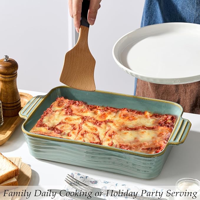 Ceramic Baking Dish Set of 3, Casserole Dishes - Image 3