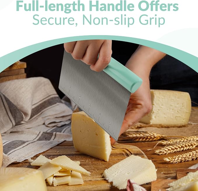 Upgraded 304 Stainless Steel Multi-Purpose Bench Scraper - Image 4
