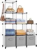 HOMIDEC Closet Organizers and Storage, 9 Cube Storage Organizer, Portable by DecorateYourHome
