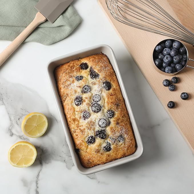 Martha Stewart Gallen 9-Inch Nonstick Carbon Steel Loaf Pan – Cool Grey - Image 7