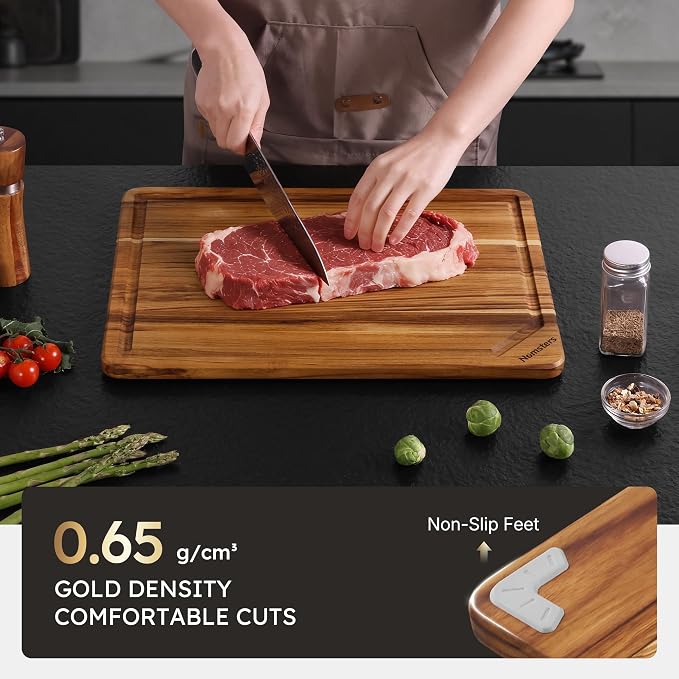 Teak Wood Cutting Board 17inch Wooden Chopping Board - Image 4