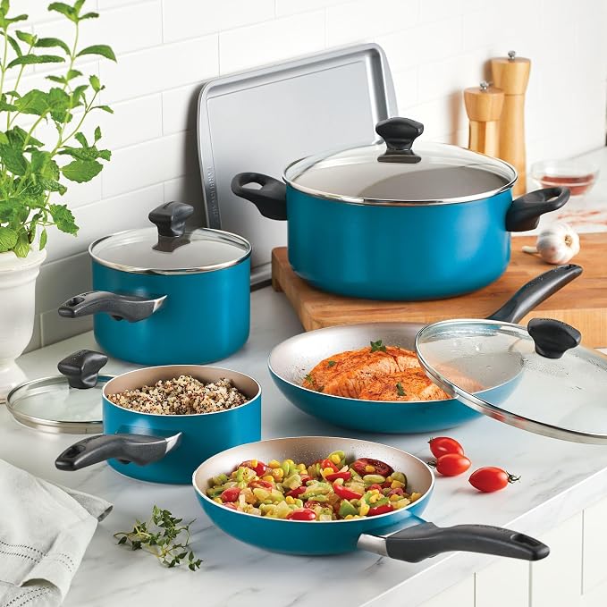 Farberware 20361 Dishwasher Safe Nonstick Cookware Set / Pots and Pans Set - Image 9
