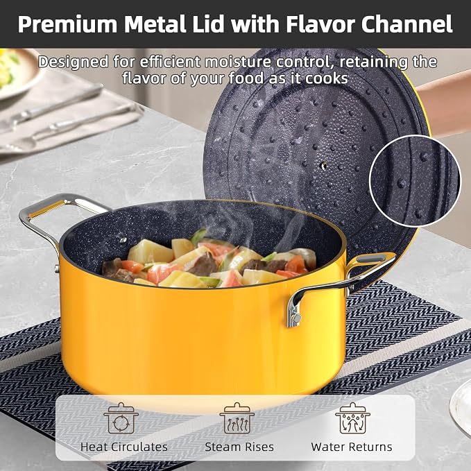 Nuwave Lux 13pc Forged Lightweight Cookware Set PFAS Free, Healthy G10 Duralon - Image 4